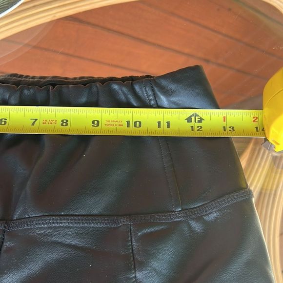 Thursdays faux leather fleece lined pants - Picture 6 of 10